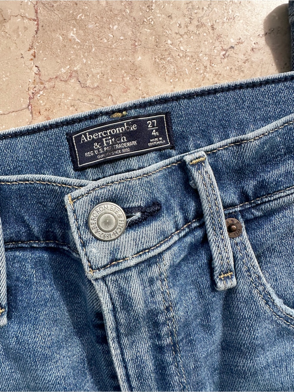 Abercrombie & Fitch Light Blue Flare Jeans - Picture 2 of 3
